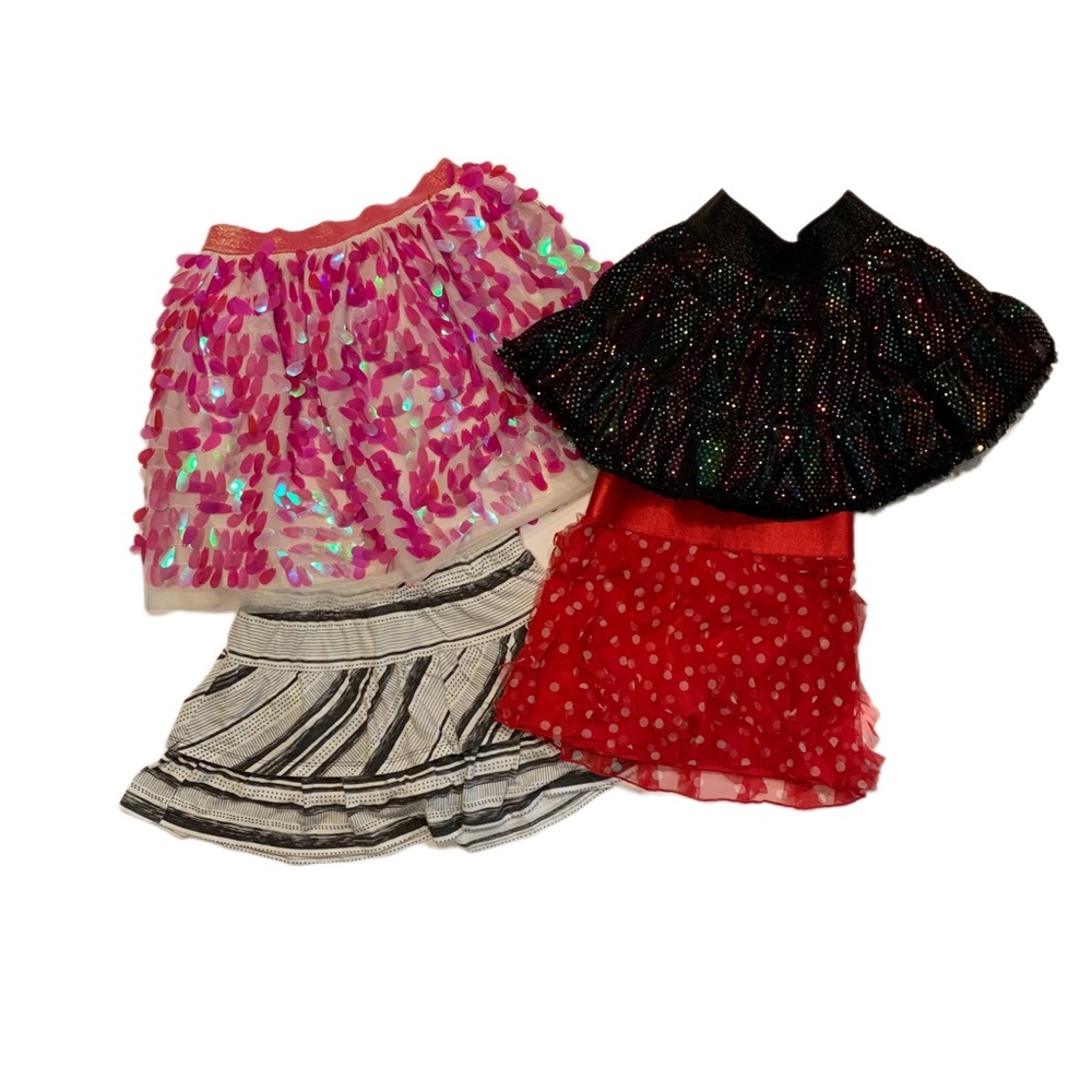 ⛄️Lot of (4) Justice and Cat & Jack Skirts - Large